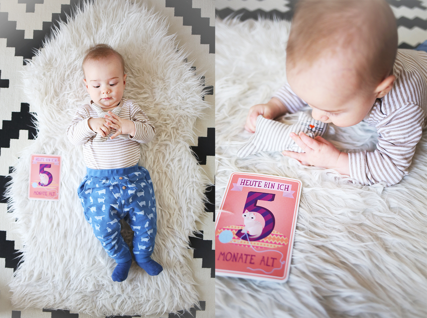 Baby-Update-5-month-Monate-Babyglueck-Post-21-Wochen-Babyboy-Elternglueck-Milestone-Baby-Cards-Wunderhaftig