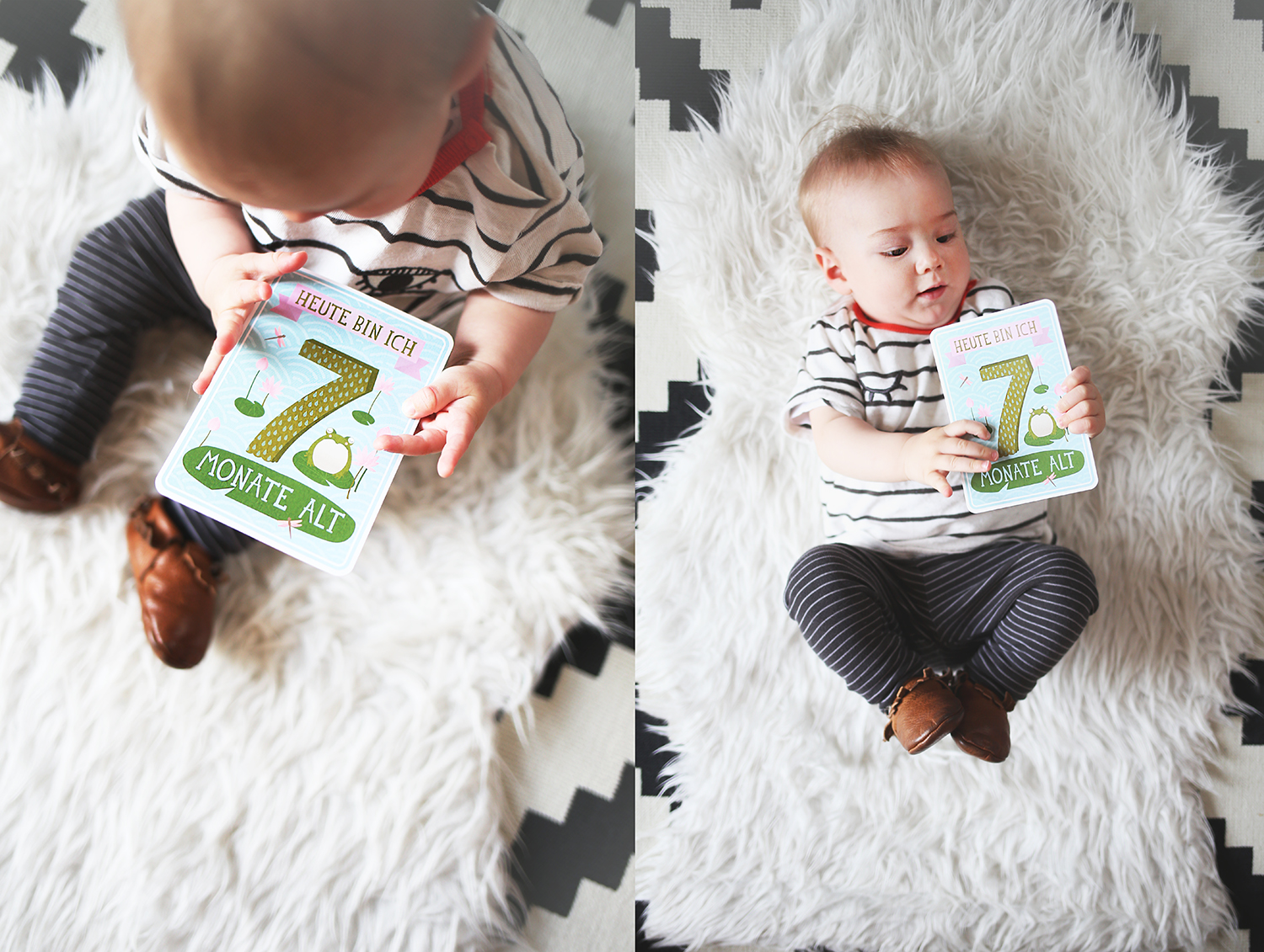 Baby-Update-7-month-Monate-Babyglueck-Post-30-Wochen-Babyboy-Elternglueck-Milestone-Baby-Cards-Photography