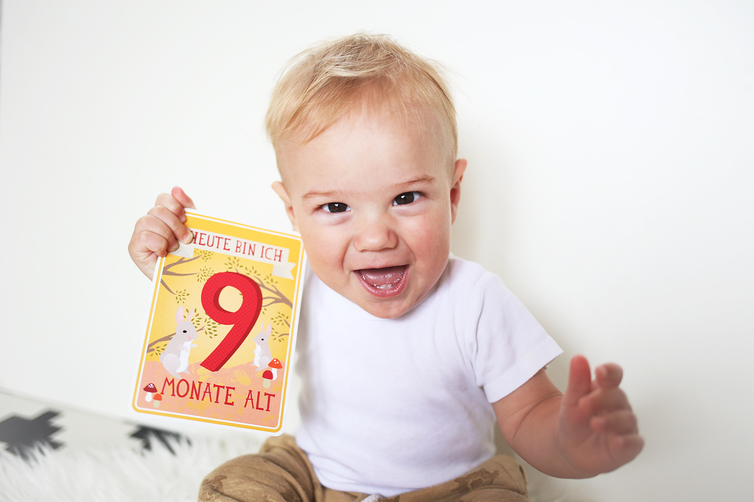 Baby-Update-9-month-Monate-Babyglueck-Post-39-Wochen-Babyboy-Elternglueck-Milestone-Baby-Cards-Photography-Mamablogger-Happy-little-man